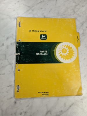 John Deere Jd 56 Riding Mower Parts List Book Manual Catalog Pc-1202
