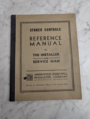 Stoker Controls Reference Manual Installer & Service Man Sa-1041 1945