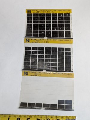 Forklift Microfiche Parts Manual List Catalog Hyster Xa 60 Vva 70 Za 80 1970