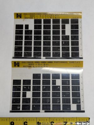 Forklift Microfiche Parts Manual List Hyster Challenger H360A H400A H460A 1970