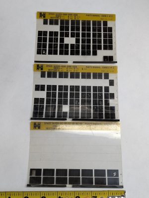 Forklift Microfiche Parts Manual List Hyster Space Saver S30B S40B S50B