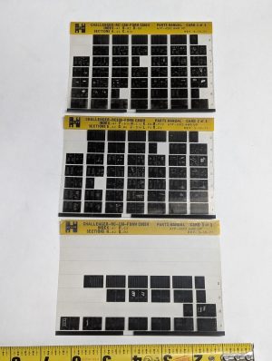 Forklift Microfiche Parts Manual List Hyster Challenger Rc150 C802H