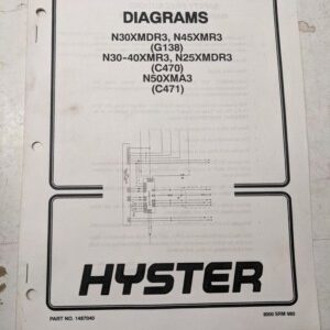 Hyster Fork Lift Truck Diagrams N30Xmdr3 N45Xmr3 Xmr3 Xmdr3 Xma3 1487040