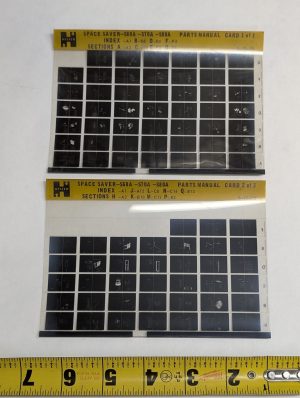 Forklift Microfiche Parts Manual List Hyster Space Saver S60A S70A S80A 1970