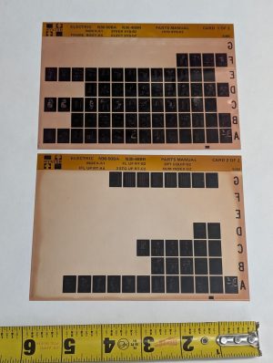 Forklift Microfiche Parts Manual List Hyster Electric N30-50Ba N30-40Br 1980