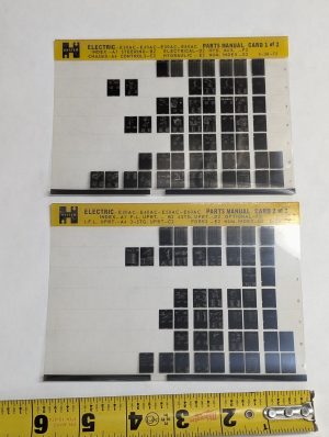 Forklift Microfiche Parts Manual List Hyster Electric E30Ac E40Ac E50Ac E60Ac