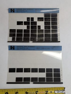 Forklift Microfiche Hardware Cross Reference Manual Parts List Hyster 1972