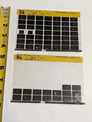 Forklift Microfiche Parts Manual List Hyster Yt 40 1970