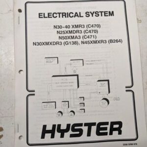Hyster Fork Lift Truck Electrical System N30-40 Xmr3 N25Xmdr3 N50Xma3 Xmxr3 2001