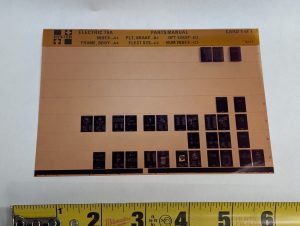 Forklift Microfiche Parts Manual List Hyster T5A 1977
