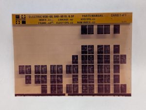 Forklift Microfiche Parts Manual List Hyster Electric W30-60 B40-60 Bl Bf 1977