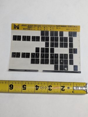 Microfiche Parts Manual List Hyster Space Saver S30-S100 Vacuum Handling