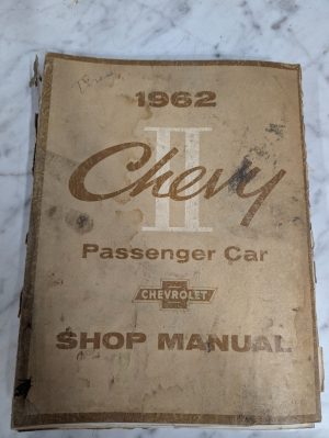 1962 Chevrolet Chevy Ii & Nova Passenger Car Shop Manual St-7 Illustrated Oem