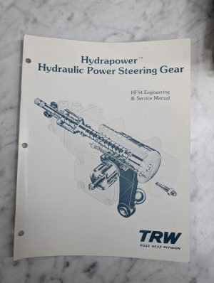 Trw Hydrapower Hydraulic Power Steering Gear Hf54 Overhaul Service Manual