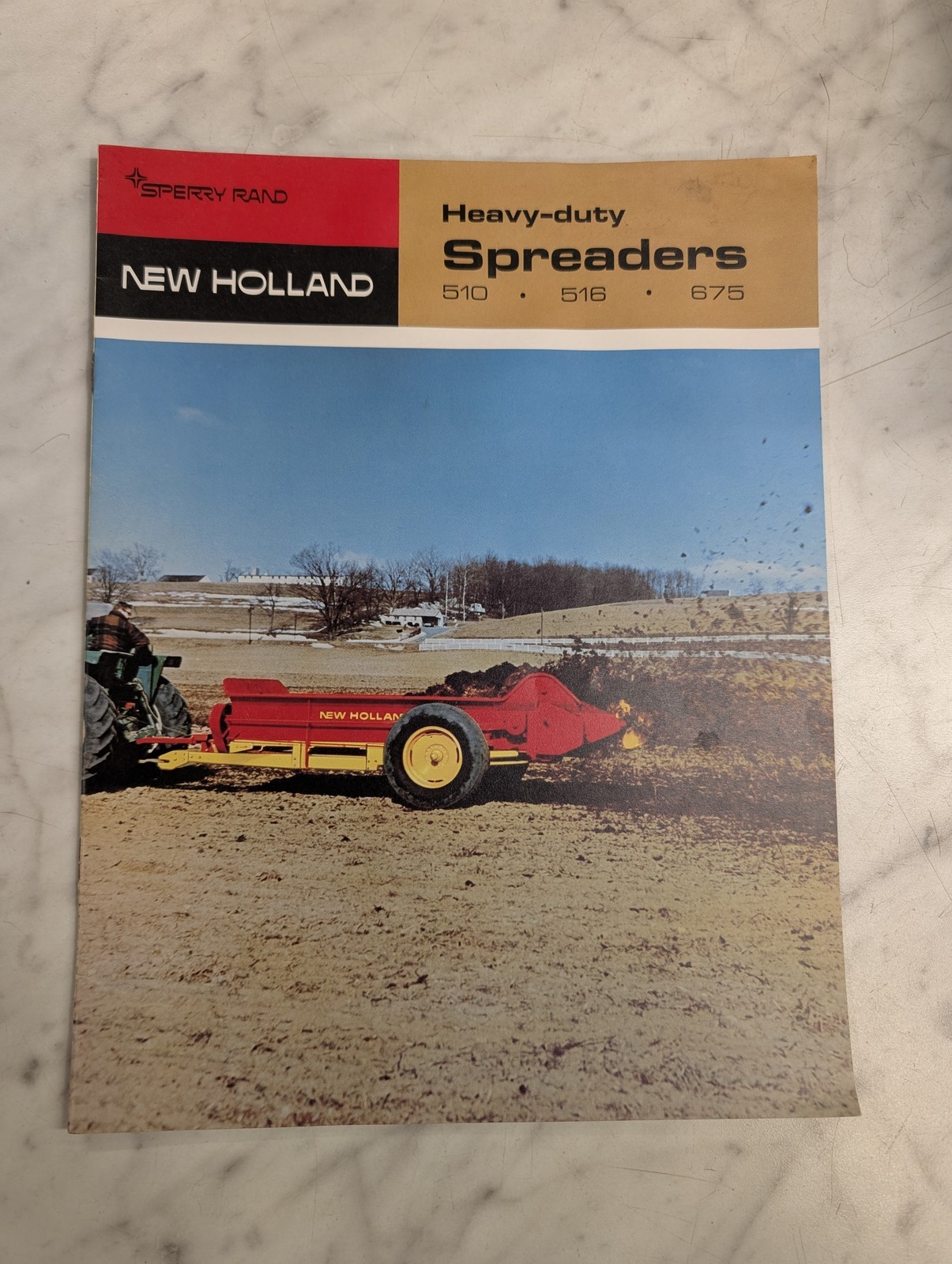 New Holland Sperry Rand Hd Manure Spreader Sales Brochure Literature 510 516 675
