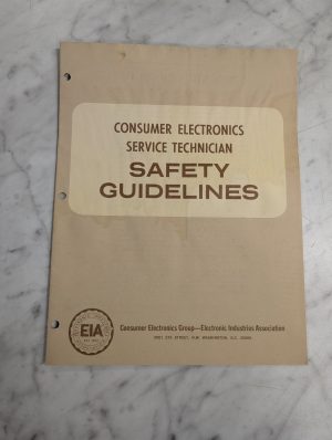 Consumer Electronics Service Technician Safety Guidelines 1974