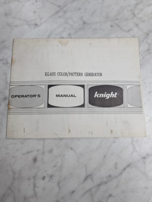 Allied Radio Knight Operators Service Manual Kg-685 Color/Pattern Generator 1966
