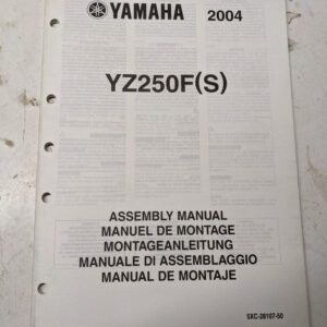 Yamaha Dealer Assembly Manual Motorcycle 5Xc-28107-50 Yz250F(S) 2004