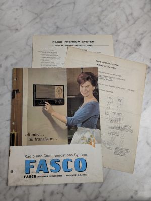 Fasco Radio Home Intercom System Sales Lit, Installation Instruction Manual