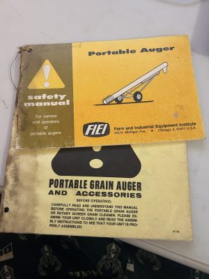 Feterl Portable Grain Auger Safety & Operators Service Manual 1985