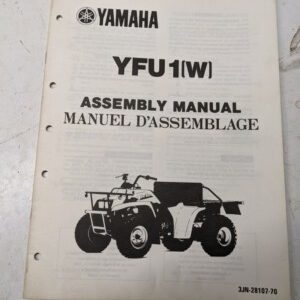 Yamaha Dealer Assembly Manual Atv 3Jn-28107-70 Yfu1(W) 1989 4 Wheeler