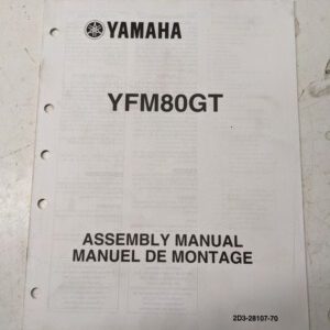 Yamaha Dealer Assembly Manual Atv 2D3-28107-70 Yfm80Gt 2004 4 Wheeler