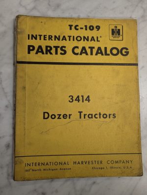 International Harvester Ih Parts List Manual Catalog 3414 Dozer Tractor Tc-109