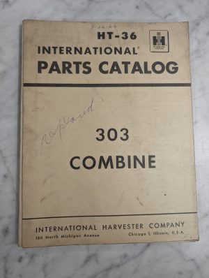 International Harvester Ih Parts List Book Manual Catalog 303 Combine Ht-36