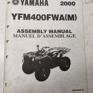 Yamaha Dealer Assembly Manual Atv 5Gh-28107-70 Yfm400Fwa(M) 2000 4 Wheeler