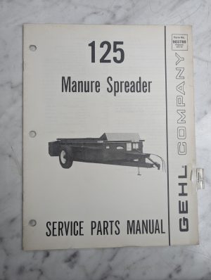 Gehl Service Repair Parts Manual Catalog Ms 125 Manure Spreaders 903788