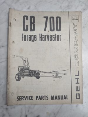Gehl Service Repair Parts Manual Catalog Cb 700 Forage Harvester 901988