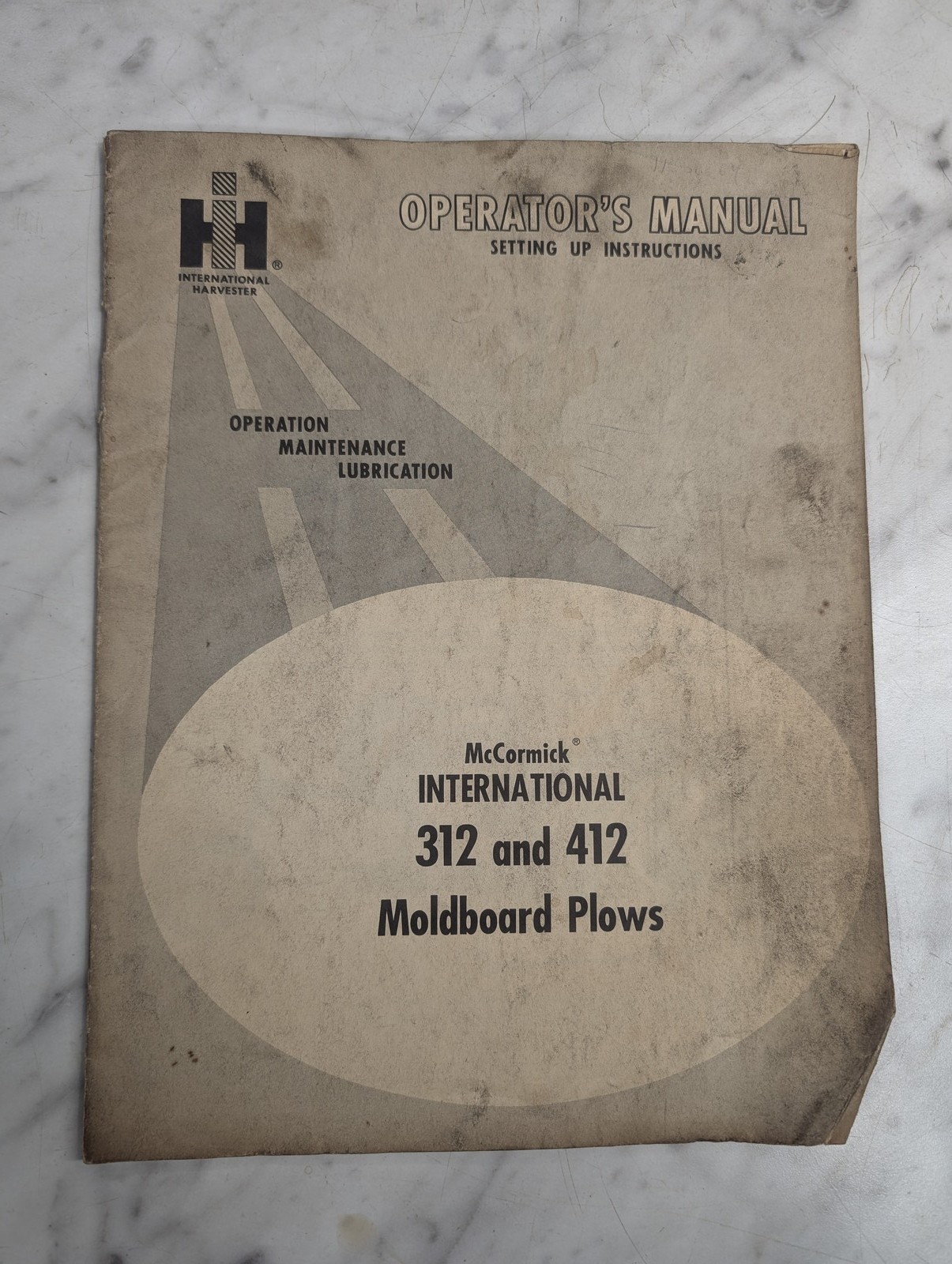 International Harvester Ih Operators Service Setup Manual 312 412 Moldbord Plow
