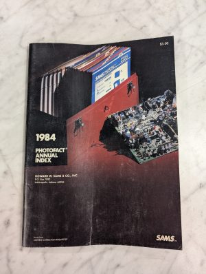 Sams 1984 Photofact Annual Index