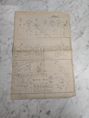 Motorola Television Chassis Ts-18 1979 ~Wiring Diagram~For Service/Repair~