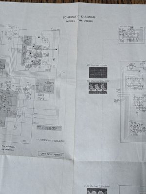 Toyomenka Television Wiring Diagrams Schematics Tmk2139Sr Model Service/Repair
