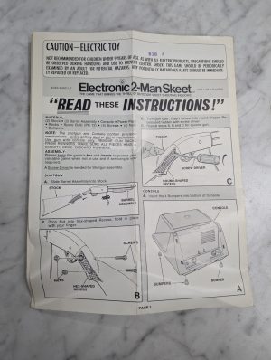 Electronic 2-Man Skeet Instruction Operator Setup Instruction Manual