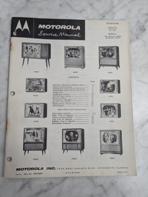 Motorola Television Service Repair Manual Chassis Ts-583 21K 21T 24K 24T