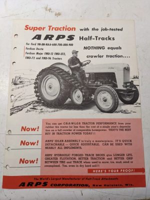Arps Tractor Half-Track Brochure Features Tractor Fordson Dexta Ford