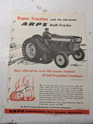 Arps Tractor Half-Track Brochure Features Multiple Tractor Models