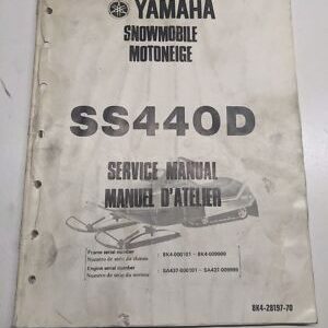 Original Yamaha Oem Owner Service Manual Shop Book 1979 Ss440D 8K4-28197-70