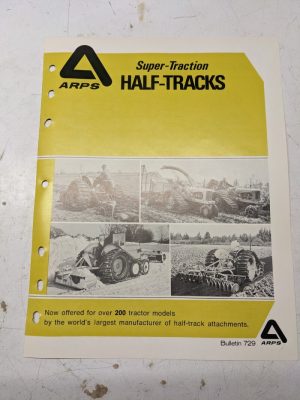 Arps Half-Track Super-Traction Brochure Specifications Tractor Attachment 729