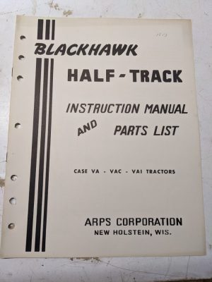 Arps Tractor Half-Track Instruction Owner Manual Parts List Book Case Va Vac Vai