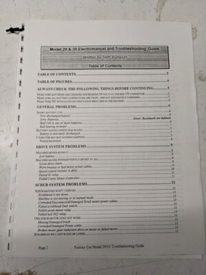 Factory Cat Electro Manual Troubleshooting Guide Diagrams Model 29 35