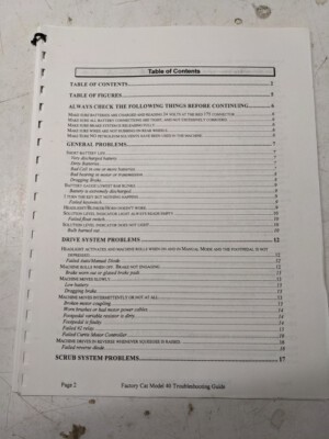 Factory Cat Manual Repair Troubleshooting Guide Diagrams Model 40