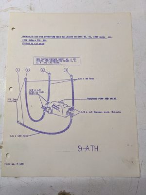 Johnson Work Horse Hydraulic Kit 9500 Bx Loader Case Sc Dc 1957 400 1958 9-Ath
