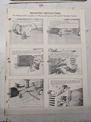 Johnson Work Horse 10Tc Loader Massey Ferguson Tractor 10 12 Diagrams Parts List