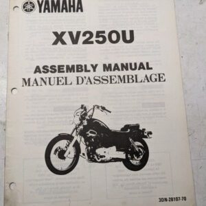 Yamaha Dealer Assembly Manual Motorcycle 3Dn-28107-70 Xv250U 1988