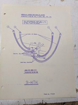 Johnson Work Horse Model 9500Bx Loader Hydraulic Sys Minneapolis Moline M-59-Hth