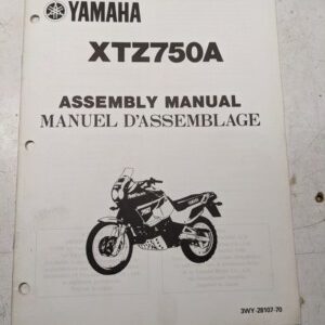 Yamaha Dealer Assembly Manual Motorcycle 3Wy-28107-70 Xtz750A 1990