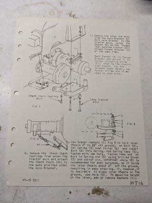 Arps Half Track Adapter Parts List Installation Axle Adapter Tractor Ht-16